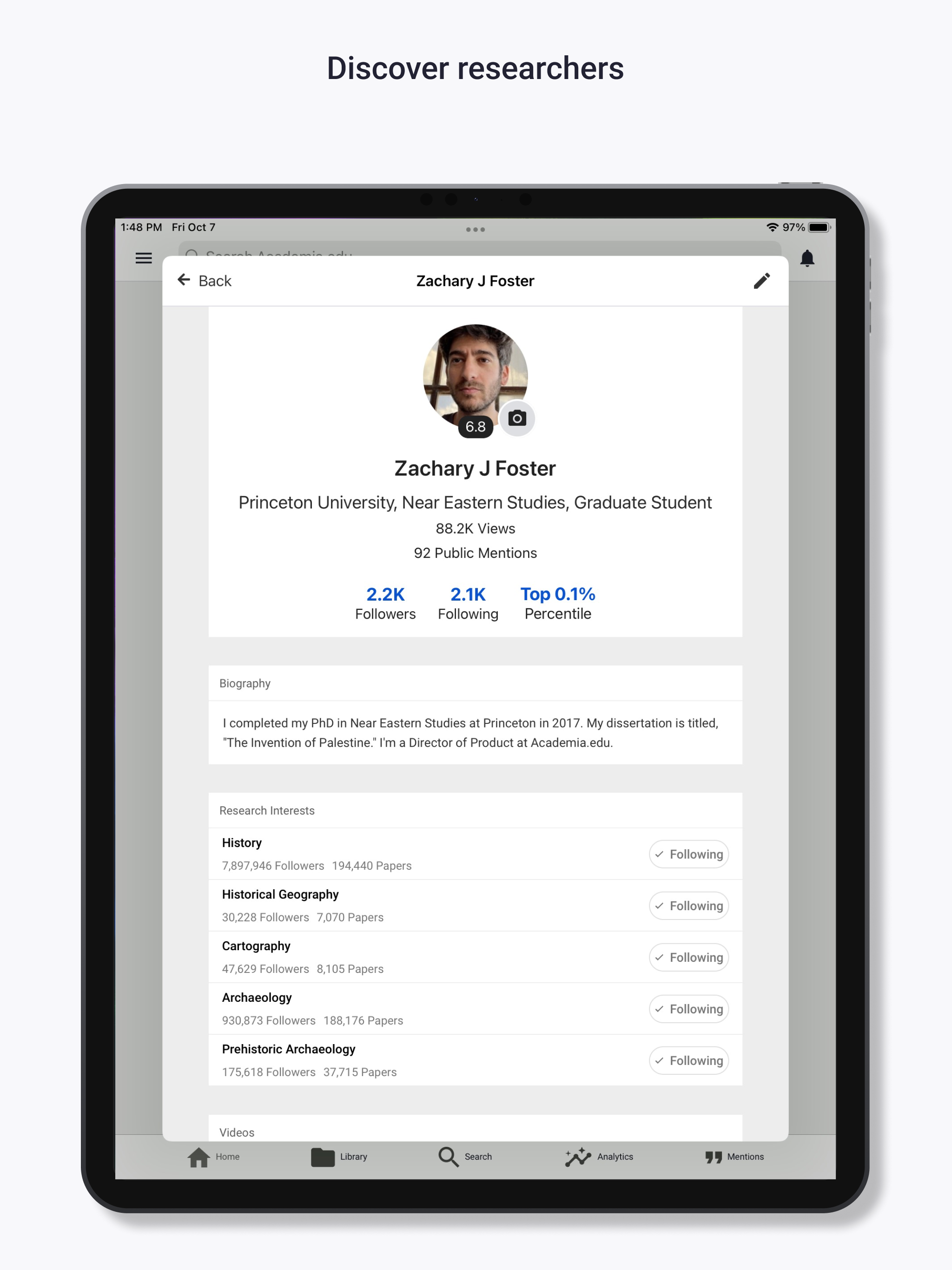 Academia.edu screenshot 12