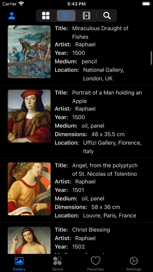 #3. Artlist - Raphael Collection (iOS) Podle: Jinan Matrix Information Technology Co., Ltd.