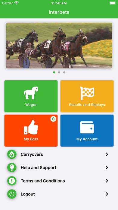 Interbets by Catskill OTB Screenshot