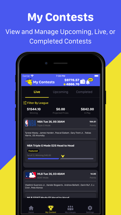 Goat Draft Fantasy Sports Screenshot