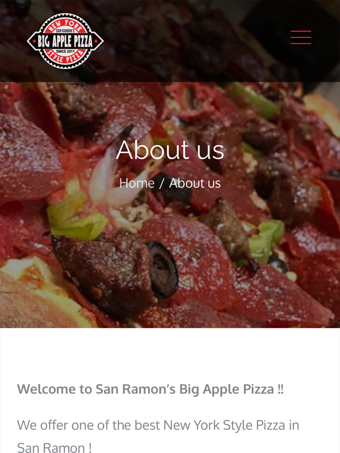 San Ramons Big Apple Pizza