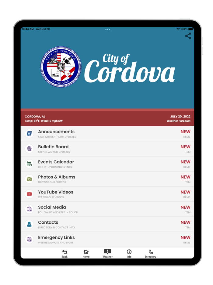 City of Cordova Alabama