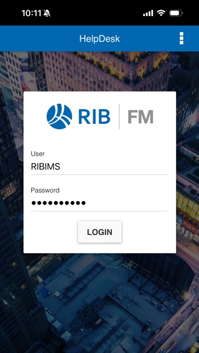 RIB FM App HelpDesk Screenshot