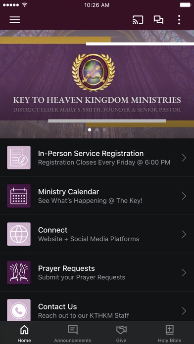 Key to Heaven Ministries Screenshot