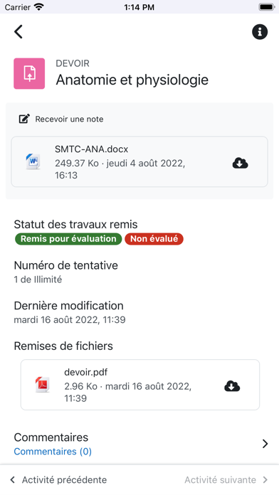 Culture et Formation Screenshot