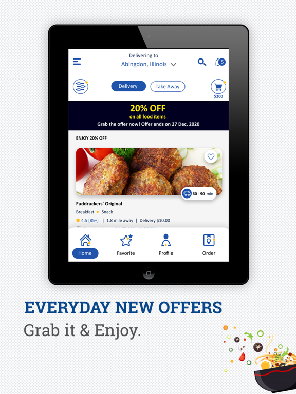 Agorz Delivery iPad screenshot 2 - Food & Drink app
