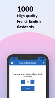 french flashcards - 1000 words iphone screenshot 1