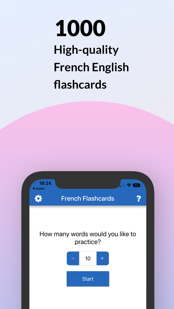 French Flashcards - 1000 words