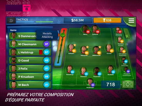 Screenshot #6 pour Pro 11 - Football Manager game