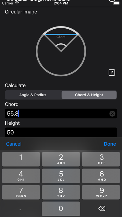 Circular Segment Calculatorのおすすめ画像6