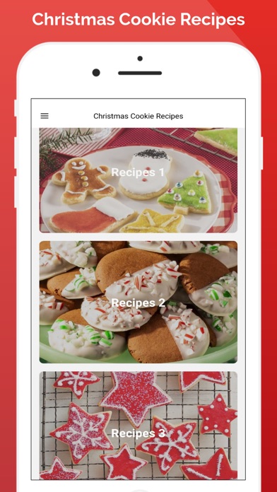 Christmas Cookie Recipes App Screenshot