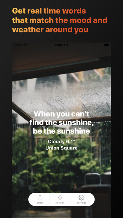 WoW: Words on Weather Screenshot