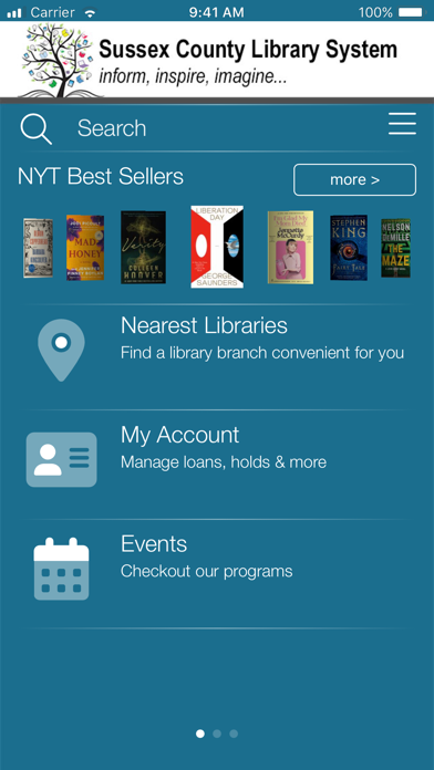Sussex County Library NJ Screenshot
