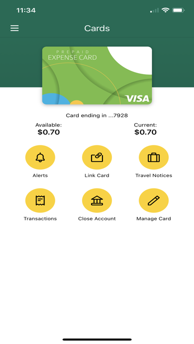 Prepaid by Commerce Bank Screenshot