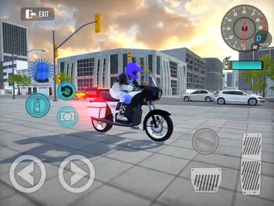 警察のオートバイのゲーム 2023のおすすめ画像1