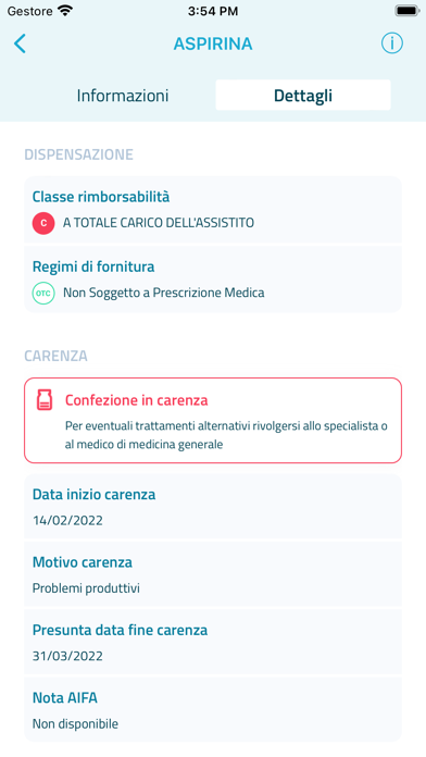 AIFA Medicinali Screenshot