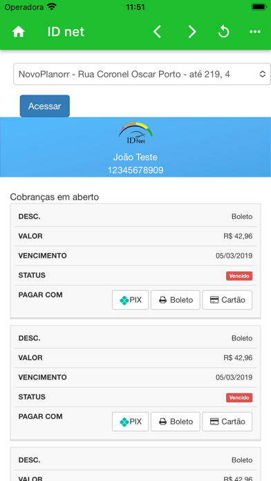 ID Net Internet Screenshot