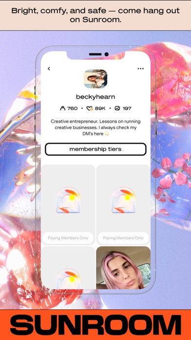 Sunroom: Connect With Creators Screenshot