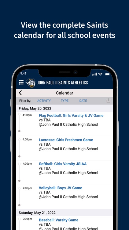John Paul II Saints Athletics screenshot-3