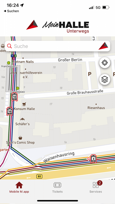 Mein HALLE Unterwegs Screenshot