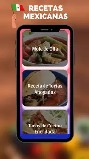 recetas de comidas mexicanas iphone screenshot 1