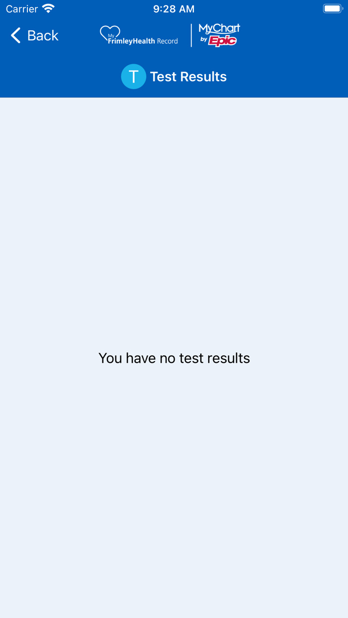 MyFrimleyHealth Record