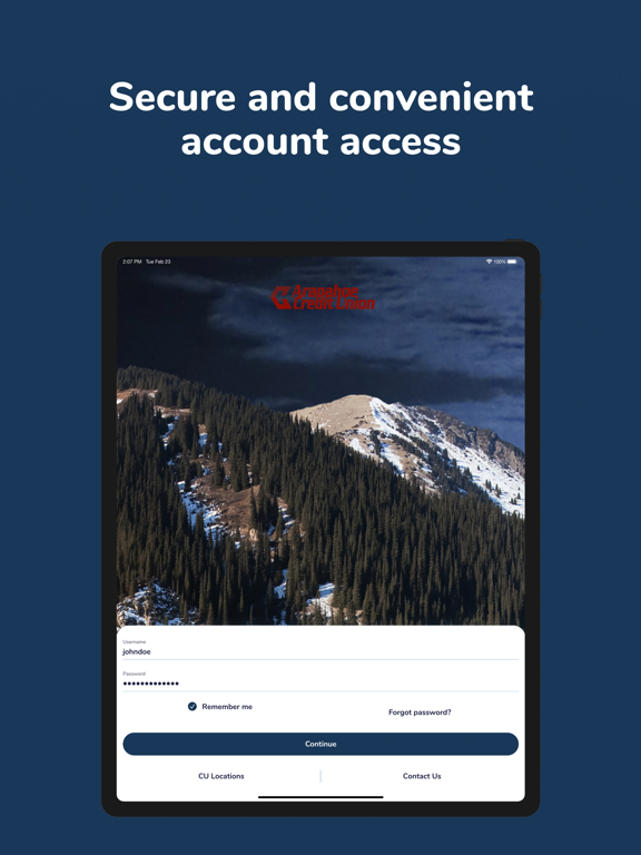 Arapahoe Credit Union iPad screenshot 5 - Finance app