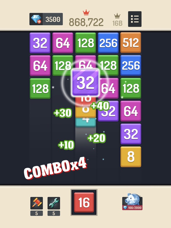 Screenshot #6 pour Merge Block - Number Puzzle