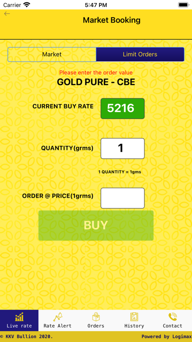 KKV Bullion Screenshot