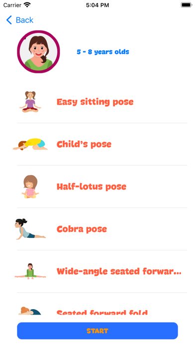 Yoga and Exercise For Kid Screenshot