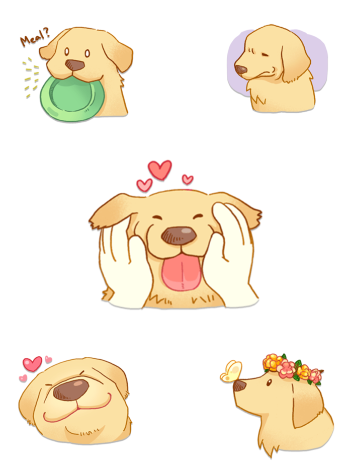 Lovely Dog Stickers- WASticker