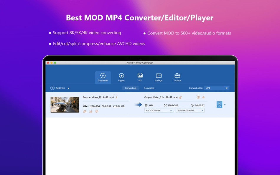 AnyMP4 MOD Converter - 6.3.13 - (macOS)