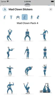 How to cancel & delete animated mad clown stickers 4