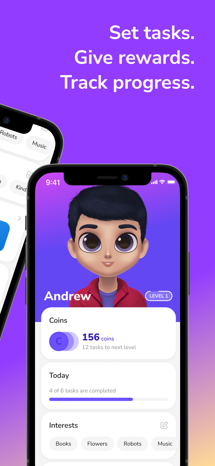 Levelty Kids chores organizer