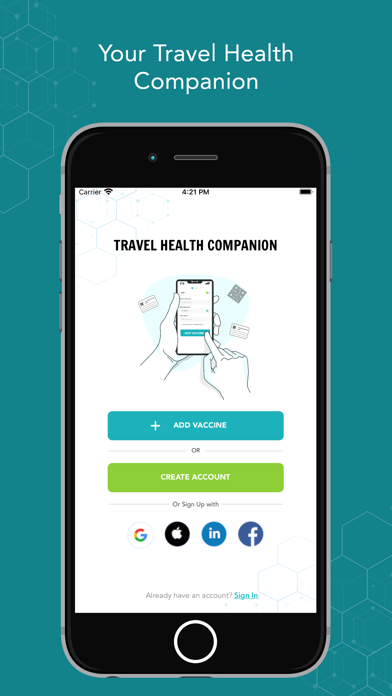 Travel Health Companion Screenshot