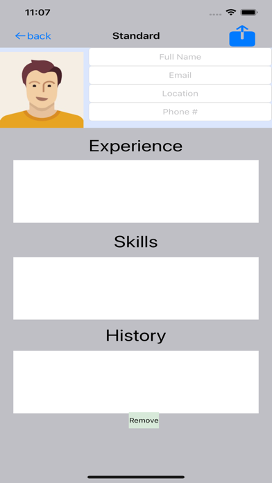 Vitae Resume Templates Screenshot