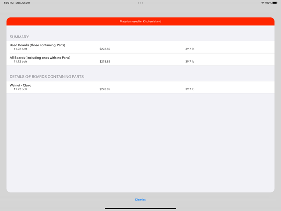 KerfMaker Woodworking Planner iPad screenshot 5 - Productivity app