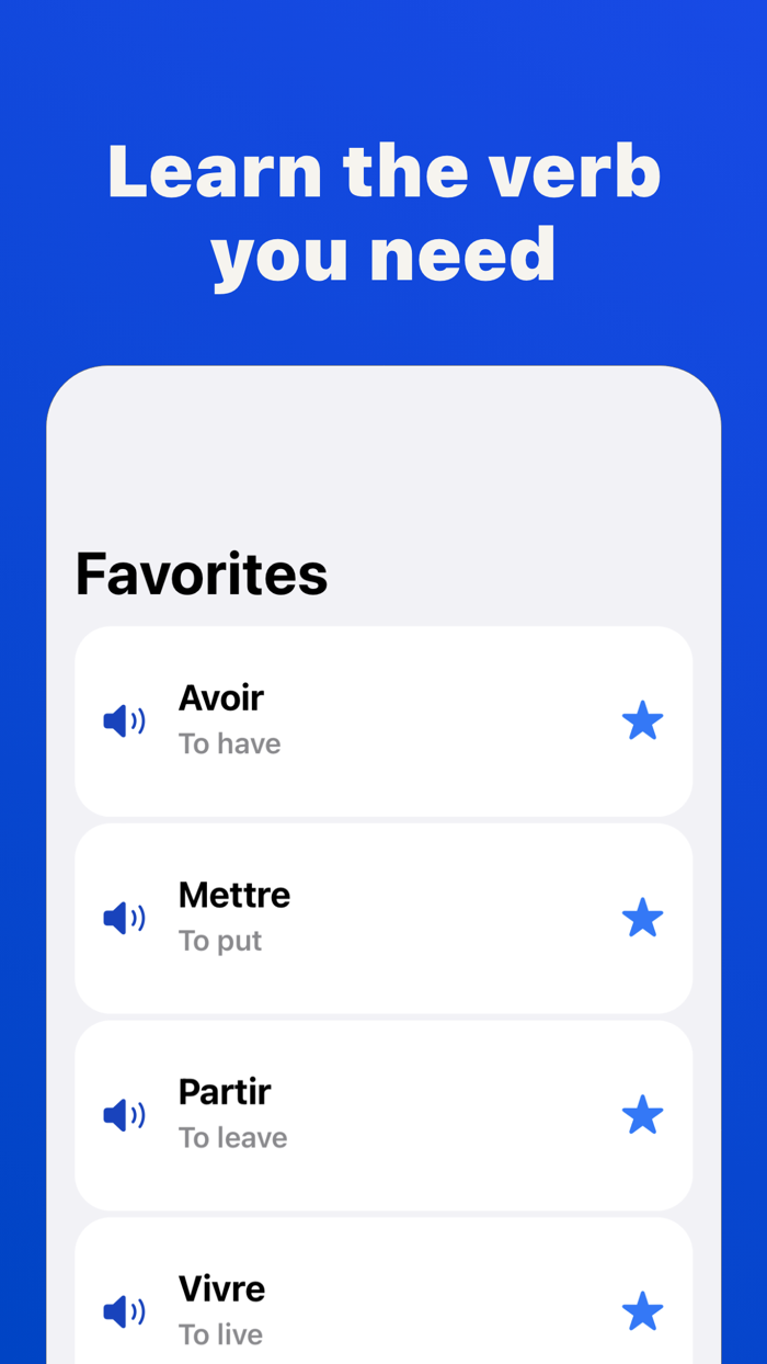 Learn French Verbs Conjugation