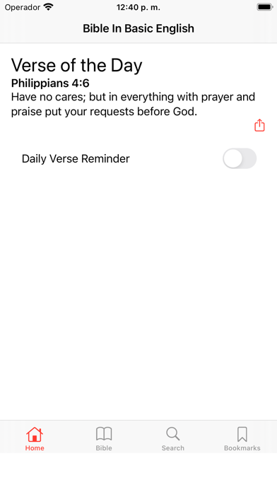 Bible in Basic English, BBE Screenshot
