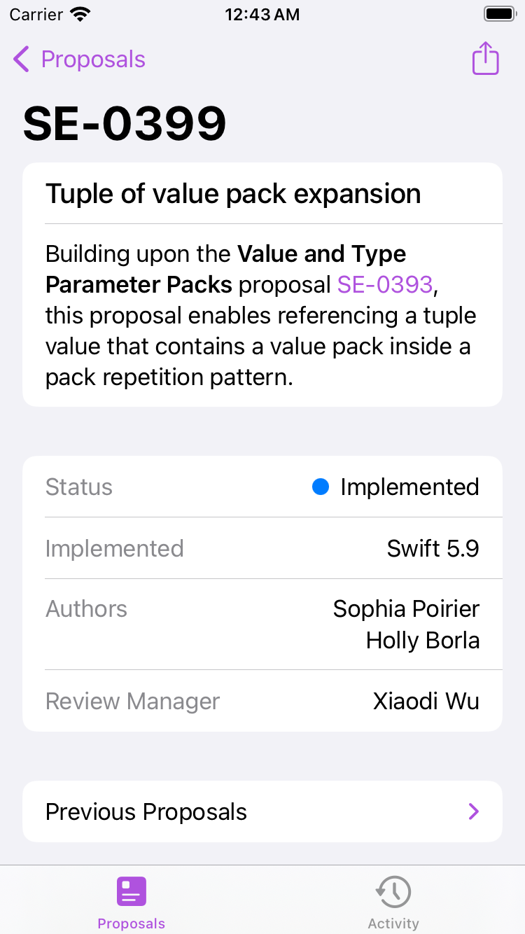 Proposal Monitor