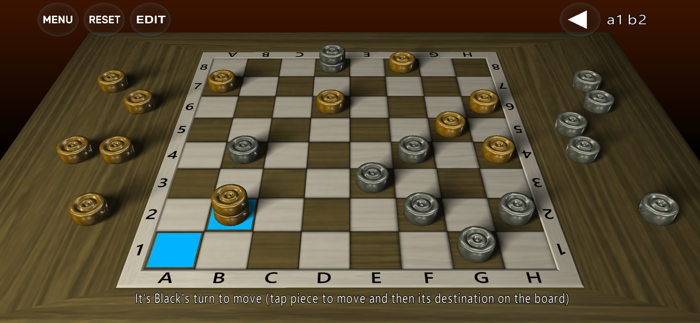 3D Checkers Game
