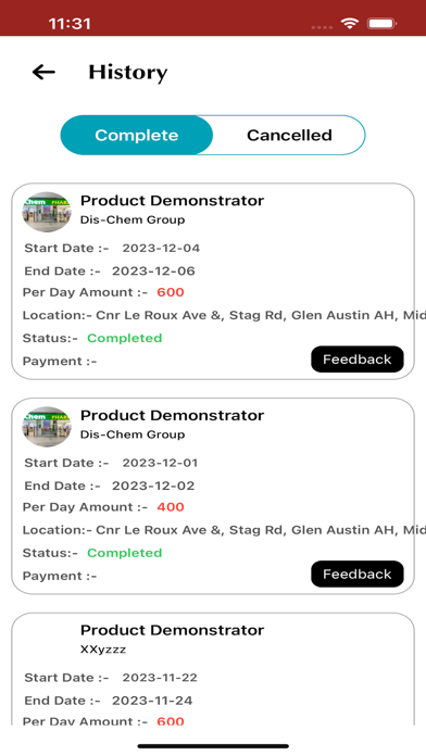 App screenshot