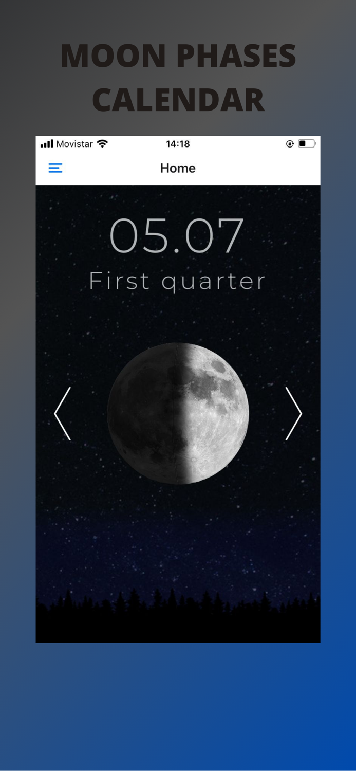 Moon Phases Calendar App