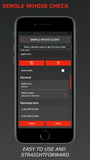 simple whois client iphone screenshot 1