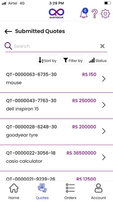 Quotesouk Bidder Screenshot