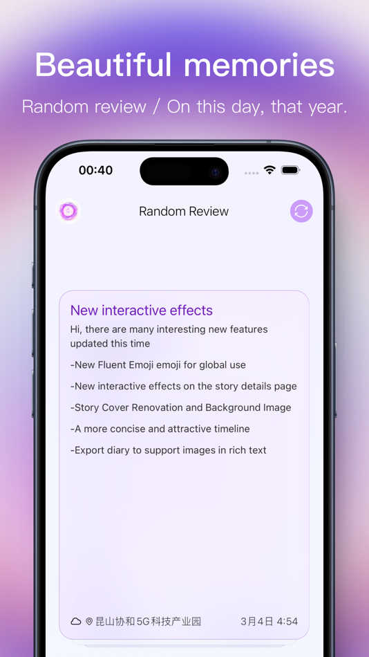 #5. Shine - Timeline diary (iOS) Podle: 晓松 高