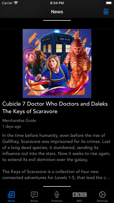 DW WhoNews for Doctor Who Screenshot