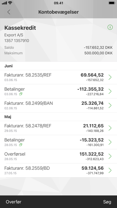 Mobilbank Erhverv Screenshot