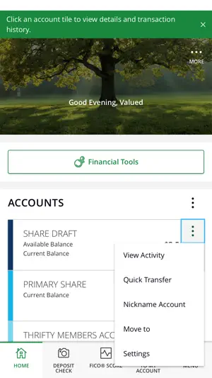 HarvestersCU Mobile Banking screenshot 3
