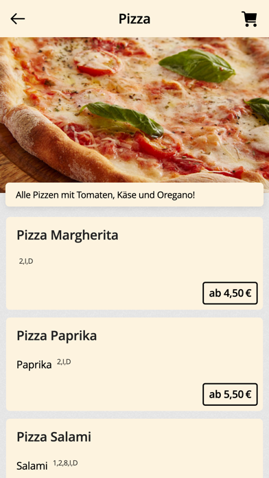 Pizzeria Toscana Lengerich Screenshot